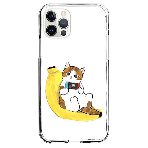 

Cat Animal Phone Case For Apple iPhone 12 iPhone 11 iPhone 12 Pro Max Unique Design Protective Case and Screen Protector Shockproof Back Cover TPU