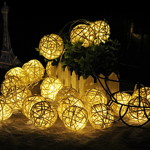 

3m String Lights 20 LEDs Warm White Multi Color Christmas Wedding Decoration Battery
