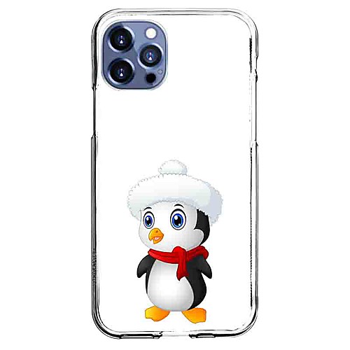 

Penguin Phone Case For Apple iPhone 12 iPhone 11 iPhone 12 Pro Max Unique Design Protective Case and Screen Protector Shockproof Back Cover TPU