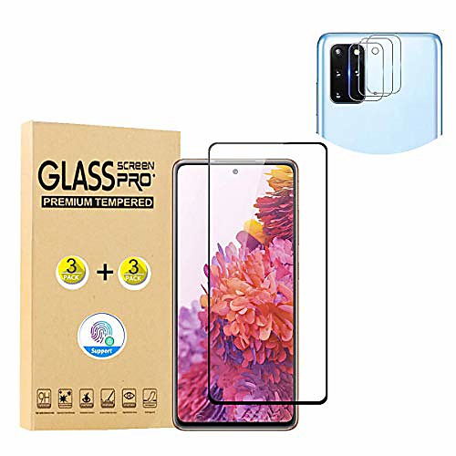 

3-Pack Camera Lens Protector3-Pack Tempered Glass Screen Protector For Samsung Galaxy S21 5G S21 Ultra HD Clarity No-Bubble Screen Protector For Samsung Galaxy S21 S20 Plus S10Lite S20fe S10e