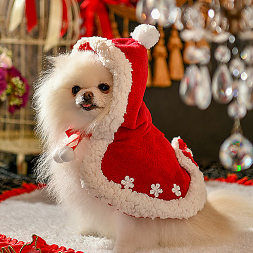 

Dog Cat Costume Christmas Costume Santa Claus Santa Claus Cosplay Classic Funny Christmas Party Winter Dog Clothes Puppy Clothes Dog Outfits Breathable Red Costume for Girl and Boy Dog Cotton M