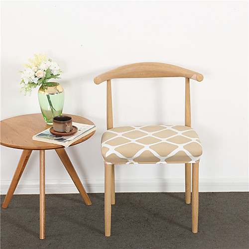 

1 Piece Dining Chair Seat Covers, Stretch Fitted Dining Room Upholstered Chair Seat Cushion Cover, Removable Washable Furniture Protector Slipcovers