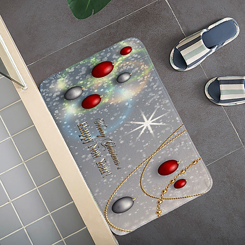 

Christmas Santa Claus Holiday Party Christmas Tree Elk Snowflake Candle Gift Firepla Pattern Rug Door Mat Hallway Carpets Area Rugs for Bedroom Living Room Carpet Kitchen Bathroom Anti-Slip Floor Mats
