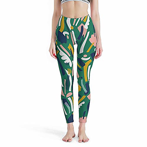 

women tight high waist yoga leggings flowerbed ii workout seamless compression legging for girls white xs