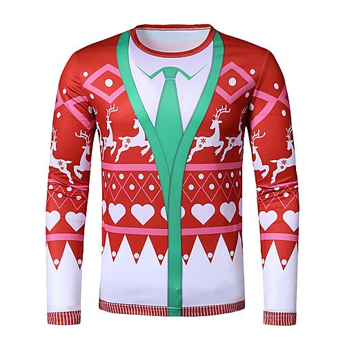 

Inspired by Christmas Deer T-shirt Polyester / Cotton Blend Print Printing Hoodie For Women's / Men's