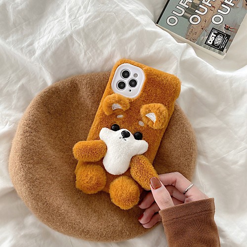 

Case For Apple iPhone 11 / iPhone 11 Pro / iPhone 11 Pro Max Shockproof Back Cover Dog Cotton Fabric