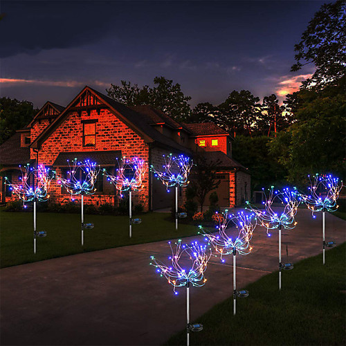 

Outdoor Solar String Light Outdoor LED Waterproof String Lights 120 LEDs Set Mounting Bracket 2pcs 90cm Flexible Warm White Multi Color Outdoor Lawn Lights Solar Powered LED Solar Garden Light
