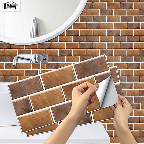 

3D Wall Stickers 3D Wall Stickers / Animal Wall Stickers Decorative Wall Stickers, PVC Home Decoration Wall Decal Wall Decoration 6pcs 6Pcs 1530cm
