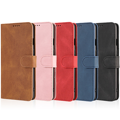 

Phone Case For OnePlus Full Body Case Leather OnePlus 8 Pro OnePlus 8 OnePlus 8T OnePlus Nord Shockproof Solid Color PU Leather