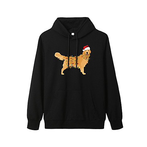 

Women's Pullover Hoodie Sweatshirt Dog Graphic Letter Christmas Daily Weekend Basic Casual Hoodies Sweatshirts Wine Red Pink 1 Blue 2