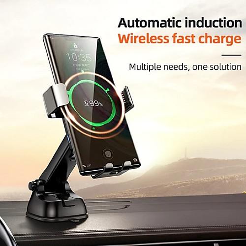 

Joyroom JR-ZS220 Automatic Clamping Car Wireless Charger 15W Quick Charge Infrared Sensor Car Phone Holder Stand Qi Wireless Charger Mount For Iphone Samsung Xiaomi