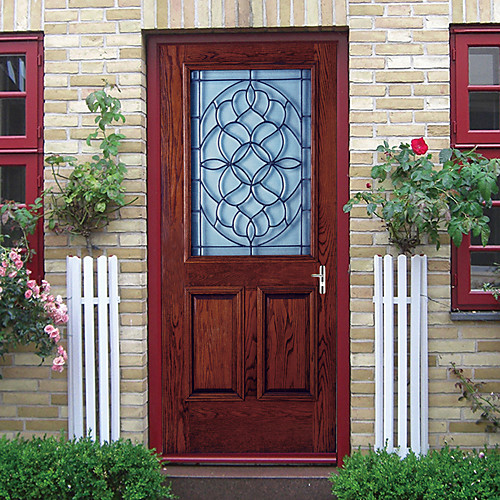 

Glass Wooden Door Self-adhesive Creative Door Stickers Living Room DIY Decorative Home Waterproof Wall Stickers