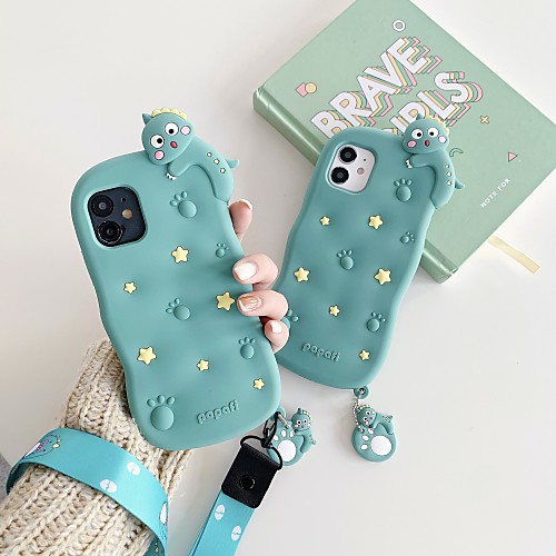 

Phone Case For Apple Back Cover iPhone 12 Pro Max 11 SE 2020 X XR XS Max 8 7 Shockproof Cartoon Animal TPU