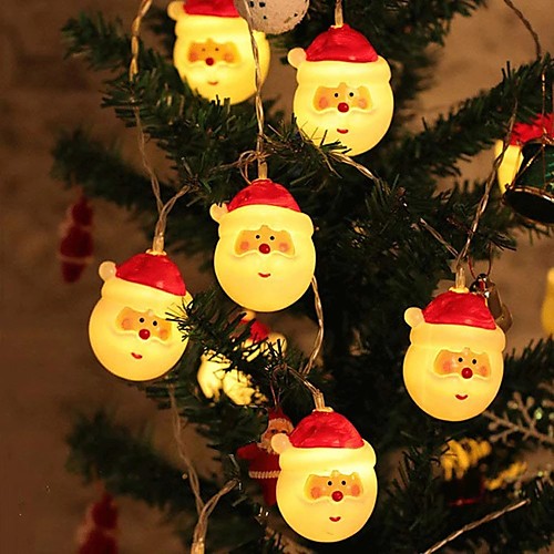 

Santa Claus LED String Lights 1.5M 10leds 3M 20leds Mini Santa Claus Waterproof Christmas Tree Holiday New Year Party Garland Decoration Christmas Gift Toys for Kids