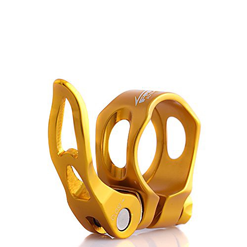 

aluminum alloy bike seatpost clamp hollow quick release 31.8mm 34.9mm tube clip