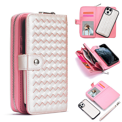 

Phone Case For Apple Full Body Case Leather Wallet Card iPhone 12 Pro Max 11 SE 2020 X XR XS Max 8 7 6 Wallet Card Holder Shockproof Solid Color PU Leather