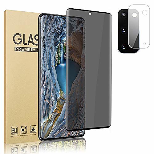 

[ 11 lens protector ] pricavy screen protector for s20, 3d curved 9h hardness scratch resistant waterproof tempered glass screen protector apply to samsung galaxy s20 5g (6.2 inch)