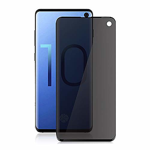 

galaxy s10 privacy screen protector, welmax [no bubbles] [case friendly] [full coverage] [3d touch] premium tempered glass screen protector,for samsung galaxy s10