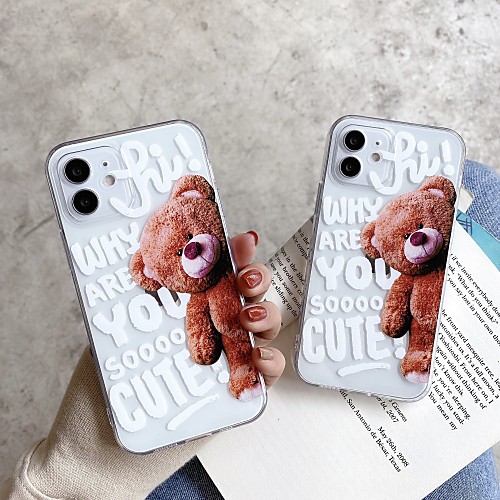 

Phone Case For Apple Back Cover iPhone 12 Pro Max 11 SE 2020 X XR XS Max 8 7 Shockproof Transparent Transparent TPU