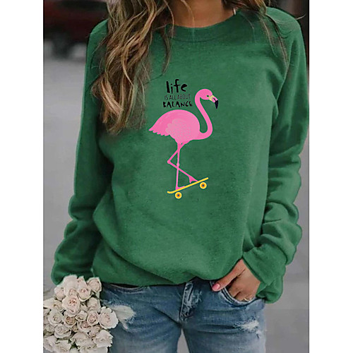

Women's Hoodie Sweatshirt Graphic Animal Daily Basic Casual Hoodies Sweatshirts Blue Green Red