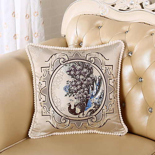 

European Style Sofa Cushion Cover Upscale Luxurious Court Style Peacock Pillow Case Cover Living room Bedroom Sofa Pillow Case cover
