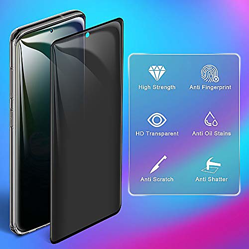 

Privacy Screen Protector For Samsung Galaxy S21 5G, Tempered Glass Anti-spy Anti-scratch No Bubble 9H Hardness 3D Touch Compatible For Samsung Galaxy S20 plus S10 S10Lite S10E