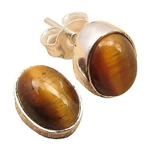 

oval stud earrings with genuine multiple choice gemstones, silver plated over solid copper, comfort fit.