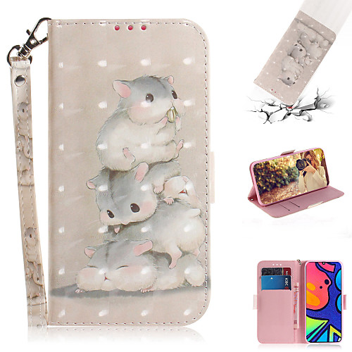 

Phone Case For Samsung Galaxy Full Body Case Leather S20 Plus S20 Ultra S20 Note 20 Ultra A51 S10 Lite A20s A70S A71 Galaxy A11 Shockproof Cartoon Animal PU Leather TPU