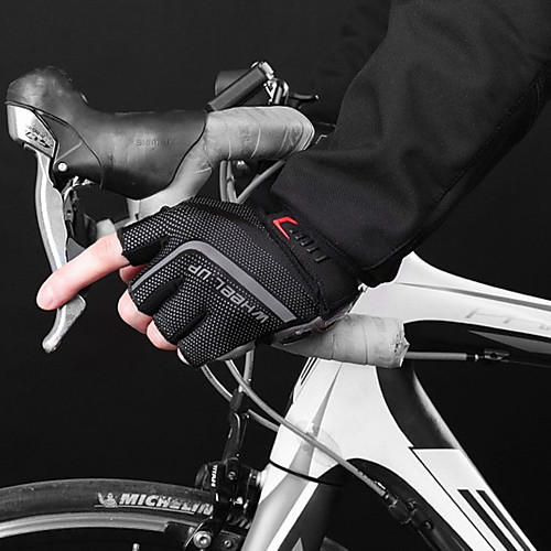 

Bike Gloves / Cycling Gloves Touch Gloves Anti-Slip Wearable Motor Bike Winter Sports Fingerless Gloves Sports Gloves Black / Red Green / Black Bule / Black for Adults' Road Cycling Cycling / Bike
