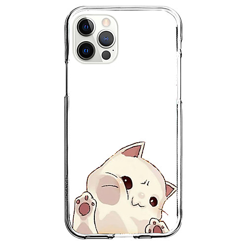 

Cat Animal Phone Case For Apple iPhone 12 iPhone 11 iPhone 12 Pro Max Unique Design Protective Case and Screen Protector Shockproof Back Cover TPU