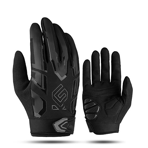 

CoolChange Touch Gloves Anti-Slip Anti-Shake / Damping Wearable Stretchy Full Finger Gloves Sports Gloves Lycra Black / Red Black BlackWhite for Road Cycling Leisure Sports Outdoor Exercise