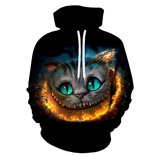 

Men's Pullover Hoodie Sweatshirt Graphic Ugly Christmas Animal Hooded Christmas 3D Print Christmas Hoodies Sweatshirts Long Sleeve Purple White Black
