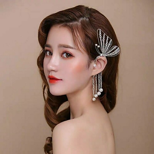 

Alloy Hair Tool / Hair Accessory with Tassel / Crystals / Rhinestones 1 Piece Wedding / Party / Evening Headpiece