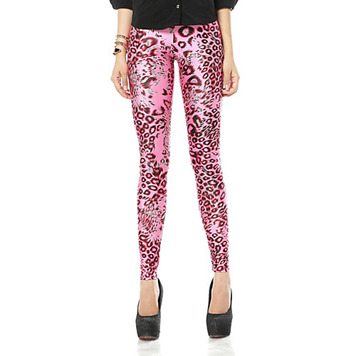 

Women's Sporty Comfort Sports Skinny Gym Yoga Leggings Pants Patterned Full Length Print High Waist Blushing Pink
