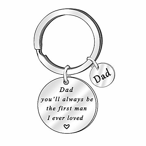 

to my dad keychain gift for father dad papa daddy key chain father's day present (7)