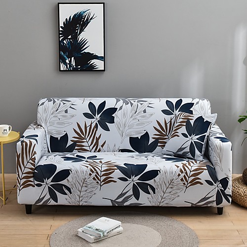 

Sofa Cover Couch Cover Furniture Protector Soft Stretch Sofa Slipcover Super Strechable Plant Print Cover Fit Armchair/Loveseat/Three Seater/Four Seater/L shaped sofa(1 Free Cushion Cover)