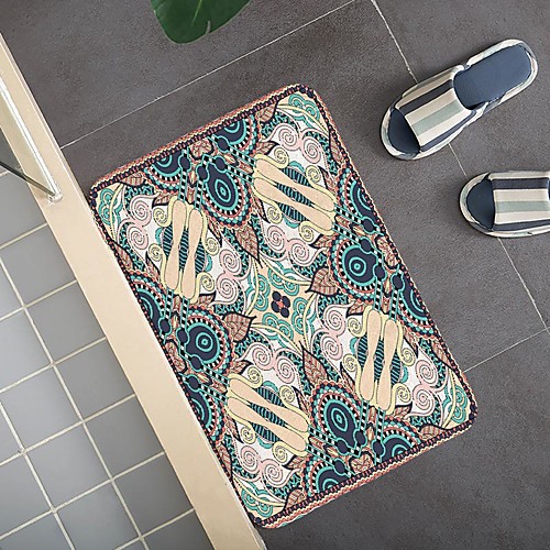 

Middle Eastern Arabian Wind Pattern Carpet Door Mat Bedroom Living Room Carpet Study Room Carpet Kitchen Bathroom Anti-slip Mat