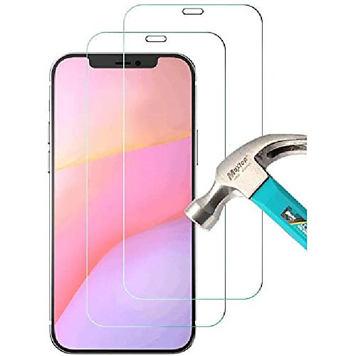

[2 pack] compatible with iphone 12 pro 5g tempered glass screen protector (6.1), ultra hd transparent protective film [9h hardness] [anti-fingerprint] [anti-scratch] [bubble free] for most cases