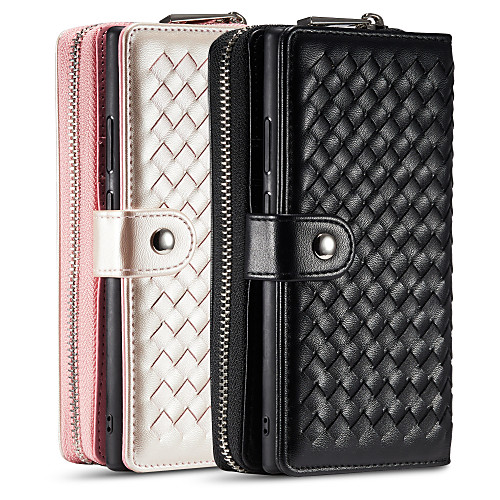 

Phone Case For Samsung Galaxy Full Body Case Leather Wallet Card S20 Ultra S20 S9 S9 Plus S8 Plus S8 Note 9 Note 8 Note 20 Ultra S10 Wallet Card Holder Shockproof Solid Color PU Leather