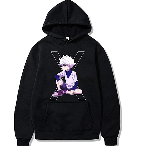 

Inspired by Hunter X Hunter Killua Zoldyck Cosplay Costume Hoodie Polyester / Cotton Blend Graphic Printing Harajuku Graphic Hoodie For Women's / Men's