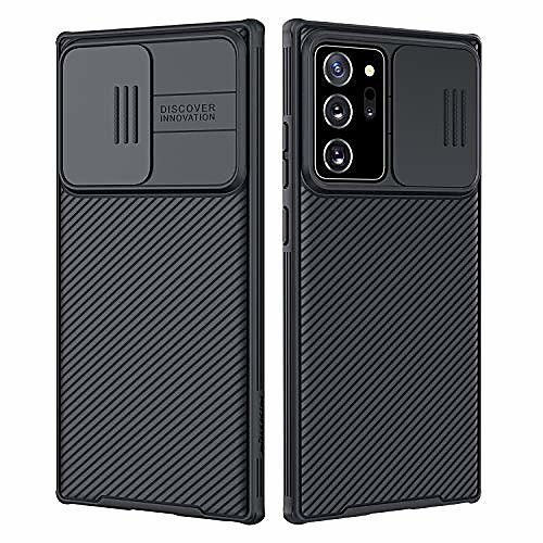 

galaxy note 20 ultra case - upgrate camshield case with slide camera cover, slim protective case for samsung galaxy note 20 ultra 6.9 inch 2020, black