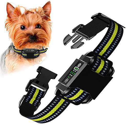 

Dog Training Anti Bark Collar Shock Collar Anti Bark Device Adjustable Length Portable Multi-functional Dog Anti Bark Automatic Rechargable Safety Electronic Behaviour Aids For Pets