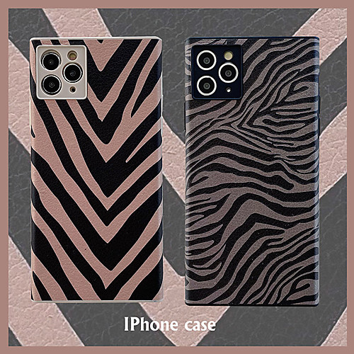 

Phone Case For Apple Back Cover iPhone 12 Pro Max 11 SE 2020 X XR XS Max 8 7 Shockproof Lines / Waves TPU