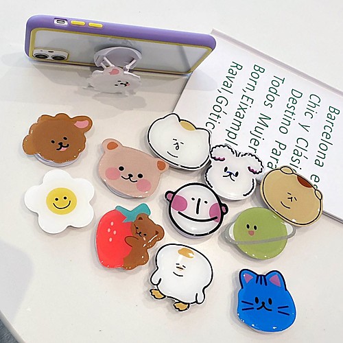 

Phone Holder Stand Mount Finger Cell Phone Ring Holder Adjustable Silicone Phone Accessory iPhone 12 11 Pro Xs Xs Max Xr X 8 Samsung Glaxy S21 S20 Note20