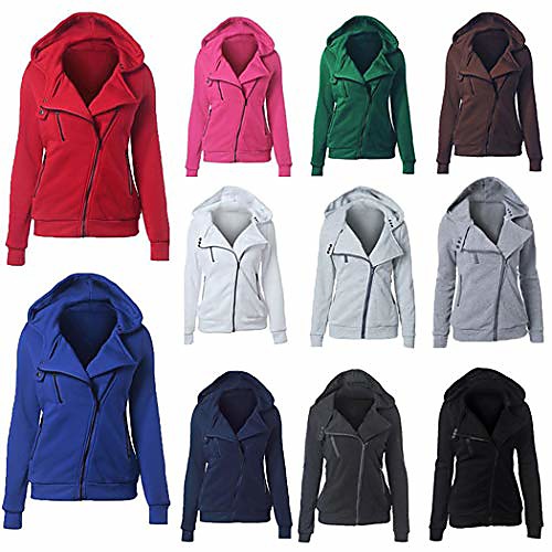 

Women's Coat Coat Sporty Jacket Navy Water Blue / Cotton