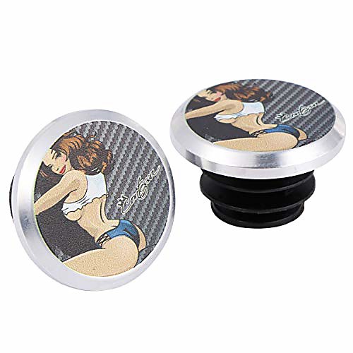

1 pair bike handlebar bar end plugs beauty pattern aluminium alloy bike handlebar plugs bicycle accessories for mountain bike road bike mtb bmx