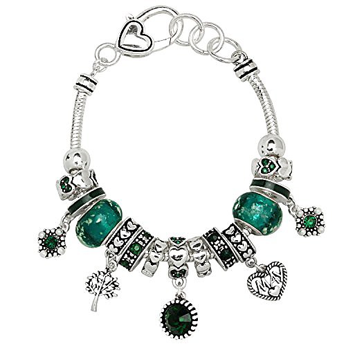 birthstone bracelet multi-color charm beads silvertone may ob07234-may
birthstone bracelet multi-color charm beads silvertone may ob07234-may