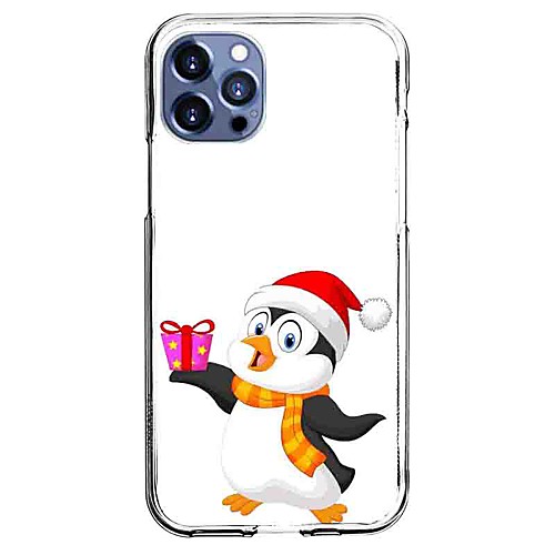 

Penguin Phone Case For Apple iPhone 12 iPhone 11 iPhone 12 Pro Max Unique Design Protective Case and Screen Protector Shockproof Back Cover TPU