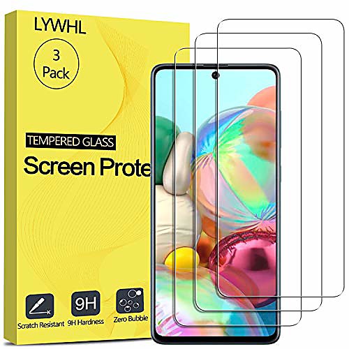 

3-pack HD Clear Screen Protector For Samsung Galaxy A71 A72 A52 9H Hardness Scratch Resistant No-Bubble Anti-Fingerprint Tempered Glass Screen Protector For Galaxy A21 A02S A12 A02 A50 A70