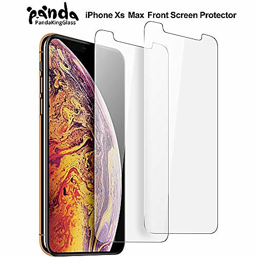 

screen protector for iphone 11 pro max,iphone xs max (6.5 inch) iphone xs max tempered glass screen protector advanced clarity [3d touch] work with most case clear(2 pack))